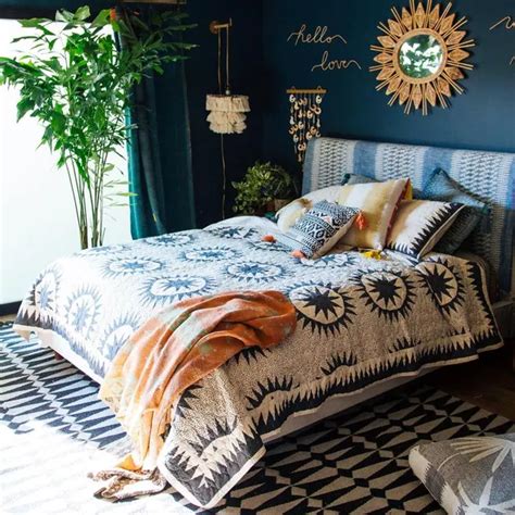 These Blue Bohemian Bedroom Ideas Are As Soothing As They Come Hunker