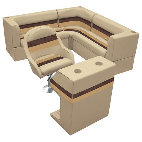 Wise® Rear Group Deluxe Pontoon Boat Seat C Style Seating 184831
