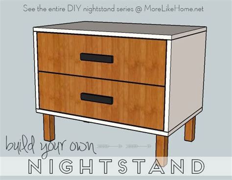Modern Nightstand Free Woodworking