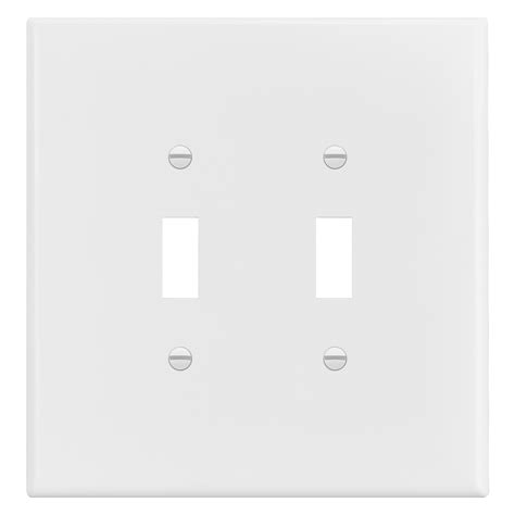 Enerlites Double Toggle Switch Cover Two Gang Light Switch Wall Plate