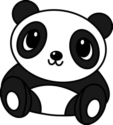 Free Black And White Panda Drawing Download Free Black And White Panda