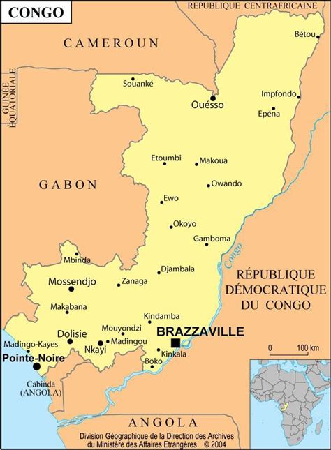 Carte De La République Du Congo Plusieurs Cartes