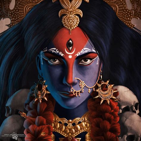 Artstation Explore Indian Mythology Art Paintings Kali Goddess