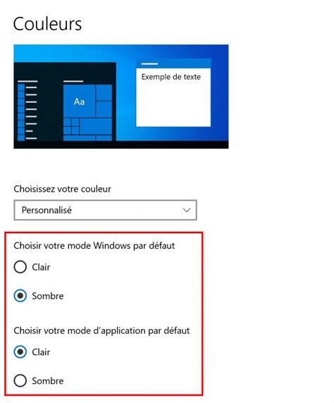 Windows 10 Activer Le Thème Sombre Dark Mode Le Crabe Info