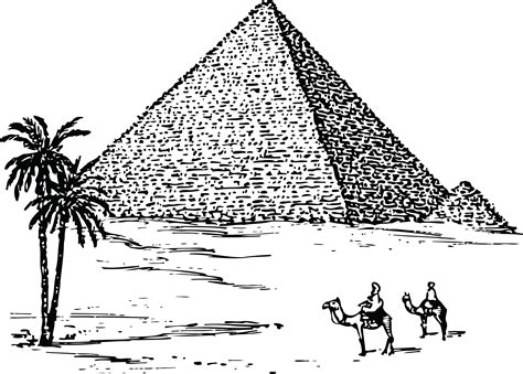 Great Pyramid Of Giza Drawing Clip Art Pyramid Png Download 512512