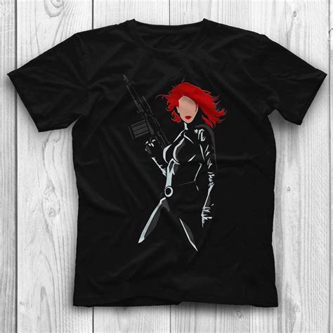 Black Widow Black Unisex T Shirt Tees Shirts Jznovelty