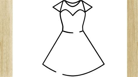 Como Dibujar Un Vestido Hermoso Y Simple