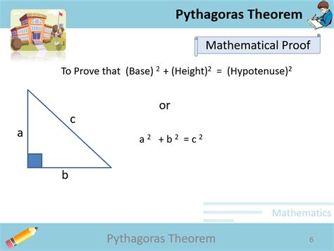 Teorema De Pitágoras Con Animaciones Plantilla De Powerpoint Educativa