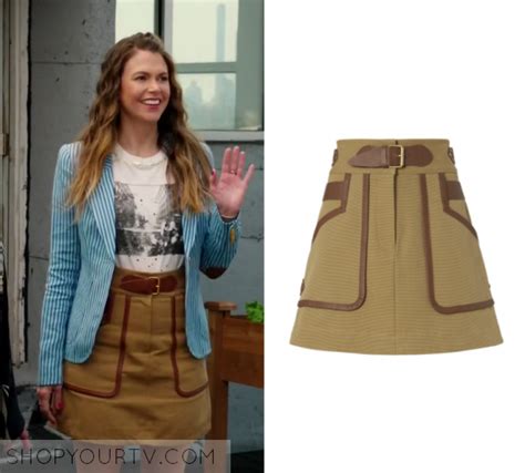 Younger Season 4 Episode 8 Lizas Khaki Mini Skirt Fashion Clothes