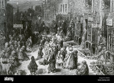 Victorian London Slums By Gustav Dore Stock Photo 47943258 Alamy