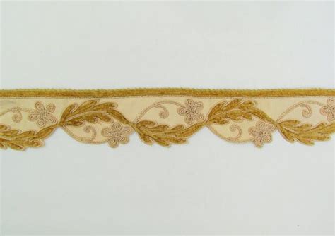 I bought my high end upholstery grade velvet at fabric place basement. 1940's gold upholstery trim Hollywood Regency style | Etsy ...
