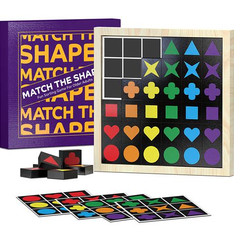 Buy Keeping Busy Match The Shapes Wooden Game For Older Adults With
