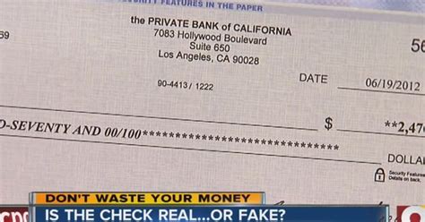 How To Tell If A Check Is Real Or Fake