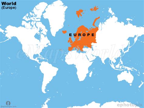 World Europe Map Europe Location In World