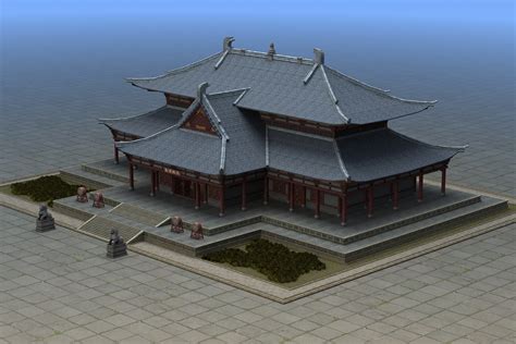 Chinese Ancient Architecture Exterior And Interior 3d Model 159