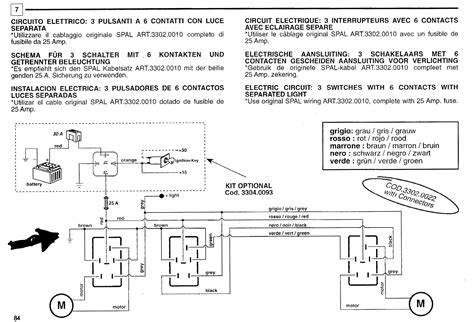 Wiring circuit for relays in the window motor layout. Spal Power Window Switch Wiring Diagram