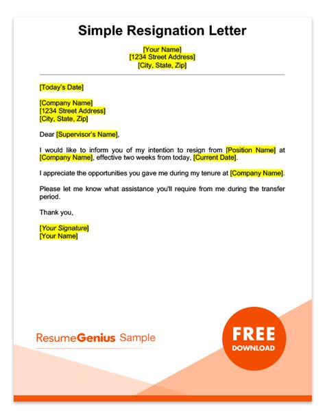 Find out the steps to take before you leave the company and exit on the right note. Best Resignation Letter Sample Pdf - Sample Resignation Letter