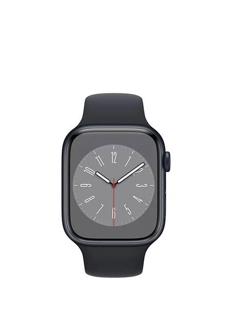 apple watch series 8 gps 45mm midnight aluminium case with midnight sport band regular