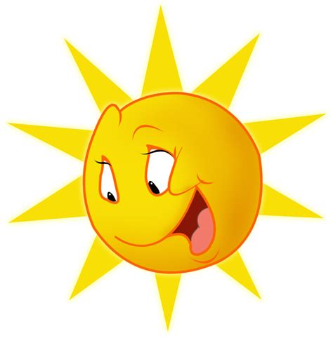 Sonne Clipart Smiling Funny Cartoon Sun Png Transparent Png Full