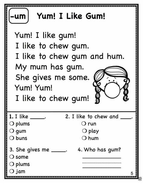 1st Grade Reading Worksheets - Best Coloring Pages For Kids
