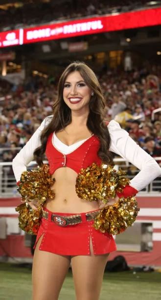 San Francisco Gold Rush Cheerleading Outfits 49ers Cheerleaders Cheerleader Girl