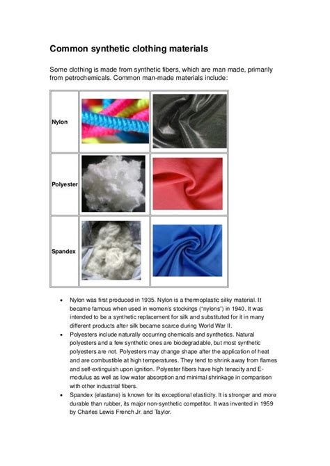 Different Types Of Clothing Materials With Pictures And Their Uses
