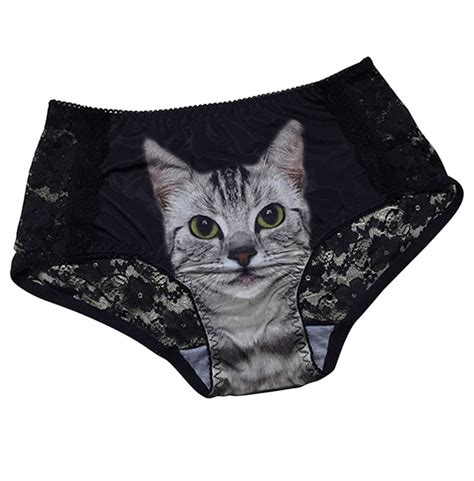 Seamless Sexy Lace 3 D Print Cats Underwear Women Rebelsmarket