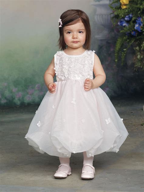 Lovely Ivory Little Baby Flower Girl Dresses 2014 New Ball Beaded