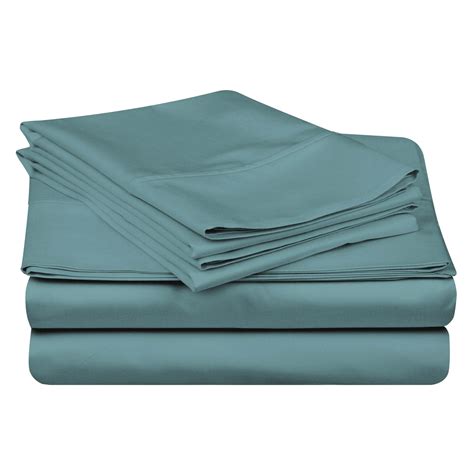 100 Egyptian Cotton Sheet Set 400 Thread Count Deep Pockets Teal