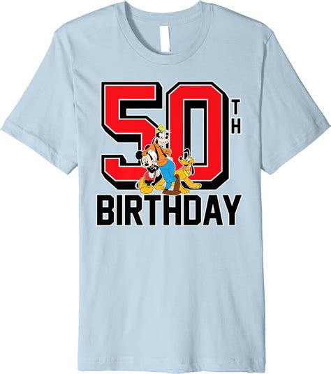 Disney Birthday Group 50th Premium T Shirt Clothing