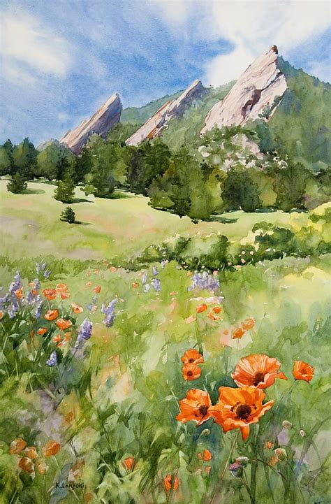 Chataqua Park Watercolor Painting By Kathleen Lanzoni In