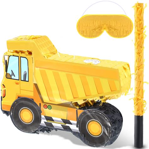 Buy Construction Dump Truck Pinata Construction Pinata with Blindfold