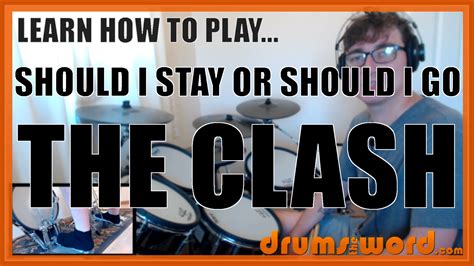 SHOULD I STAY OR SHOULD I GO (The Clash: Topper Headon) | DrumsTheWord - Online Video Drum Lessons