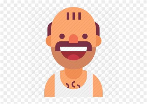 Clip Art Bald Man Mustache Neighbor Funny Man Icon Free Transparent