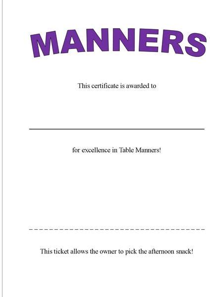 Tips For Teaching Manners In Your Preschool Class Including Table Manners