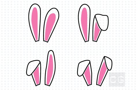 Bunny Ears Svg Bundles Easter Bunny DIY Svg Bunny Clip Art - Etsy