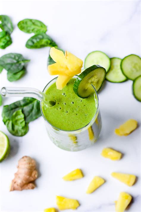 Pineapple Cucumber Smoothie Real Food Whole Life