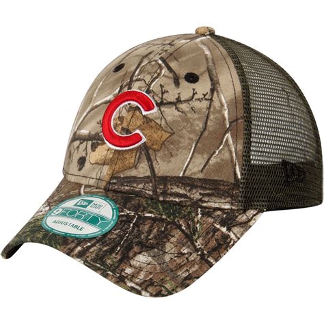 New Era Chicago Cubs Realtree Camo Trucker 9forty Adjustable Hat