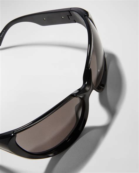 Balenciaga Logo Injection Plastic Cat Eye Sunglasses Neiman Marcus
