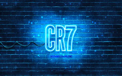 Hd wallpapers and background images. Descargar fondos de pantalla CR7 logo azul, 4k, azul ...