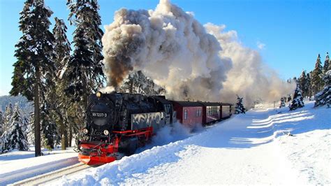 Train Snow Steam Locomotive Hd Wallpapers Desktop And Mobile Images