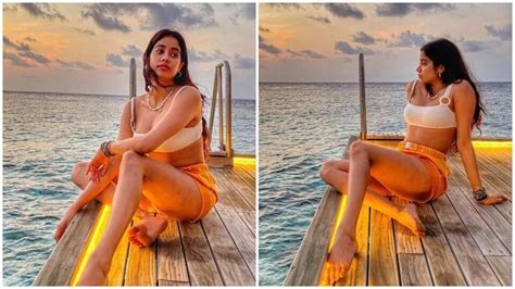 Janhvi Kapoor Stuns In ₹4k White Bikini Top And Shorts In Maldives
