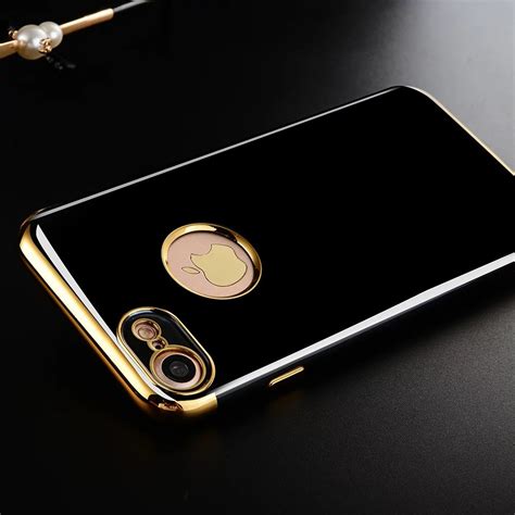 Sulada Glossy Black Case For Iphone 7 Iphone 6 6s Plus Luxury Fashion