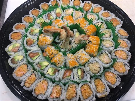 With our solution to costly catering, you can choose from fresh seafood platters, the finest meat and cheese deli platters, sandwich platters, giant submarine sandwiches, fresh fruit platters, breakfast and bagel platters and so much more at affordable prices. Party Tray K (60PCS) - Hockey Sushi Kanata | Take out ...