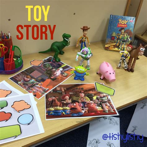 Toy Story Writing Invitation Bordered Pages And Speech Bubbles