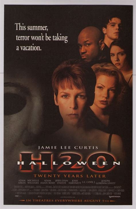 Halloween H2o Jamie Lee Curtis Movie 90s Print Ad Horror Film