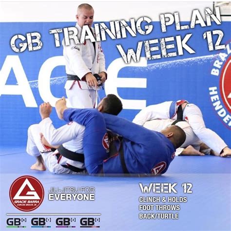 Gb Training Plan Week 12 Gracie Barra