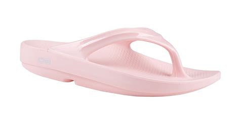 oofos women s oolala recovery sandals light pink uk