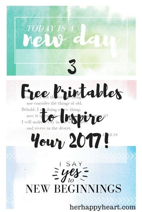 3 Gorgeous Free Printables To Kick Start Your New Year Free