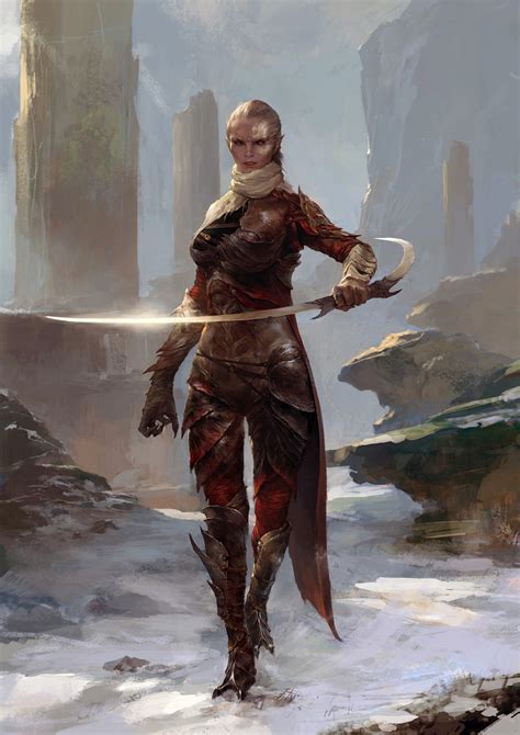 Female Assassin Artwork Fantasy Art Warrior Sword Hd Wallpaper Wallpaper Flare